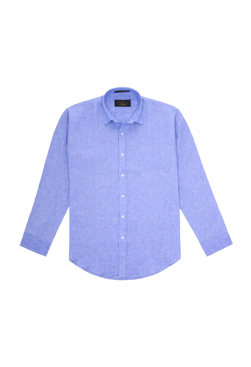 Ultra marine linen shirt - 032250-10