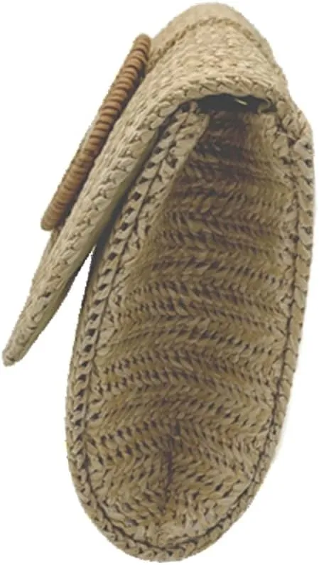 UMREN Straw Clutch Purses for Women Summer Beach Bag Boho Woven Crossbody Bag Straw Raffia Envelope Evening Handbag