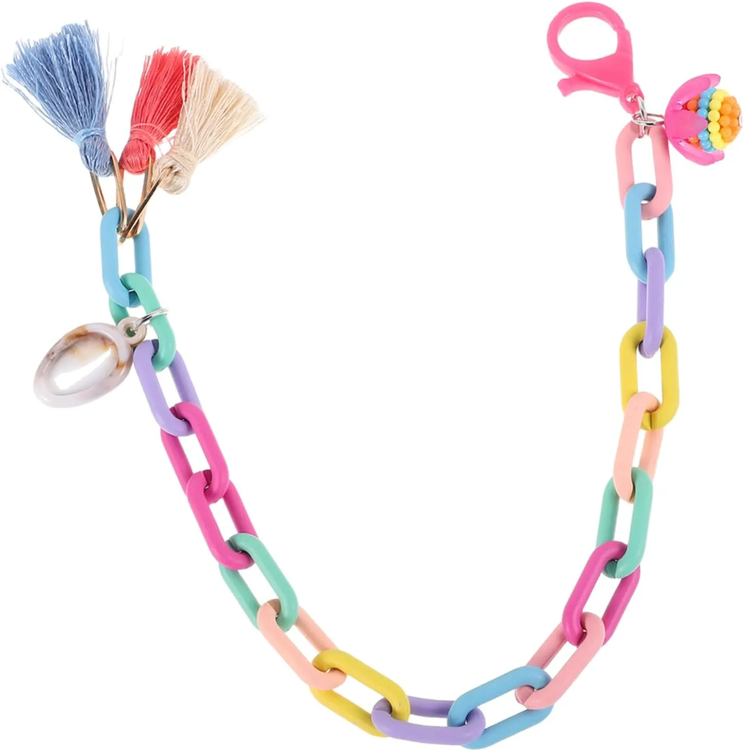 Unique Decorative Anklet Acrylic Foot Chain for Women Trendy Link Chain Summer Cool Bracelet Beach Jewelry