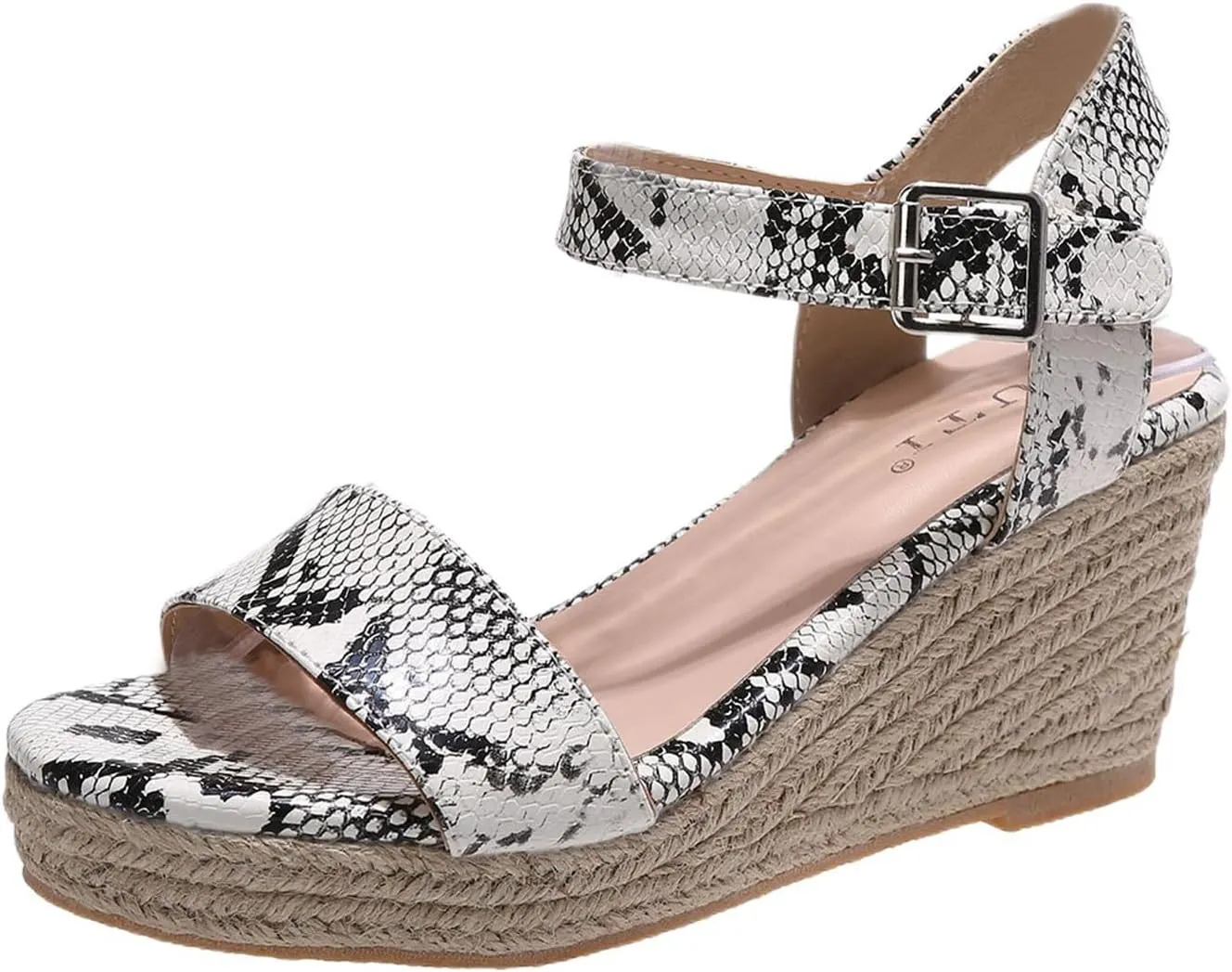 Wedge Sandals for Women Platform Slip On Flat Sandals Open Toe Heeled Dressy Slippers Comfort Casual Beach Summer Shoes