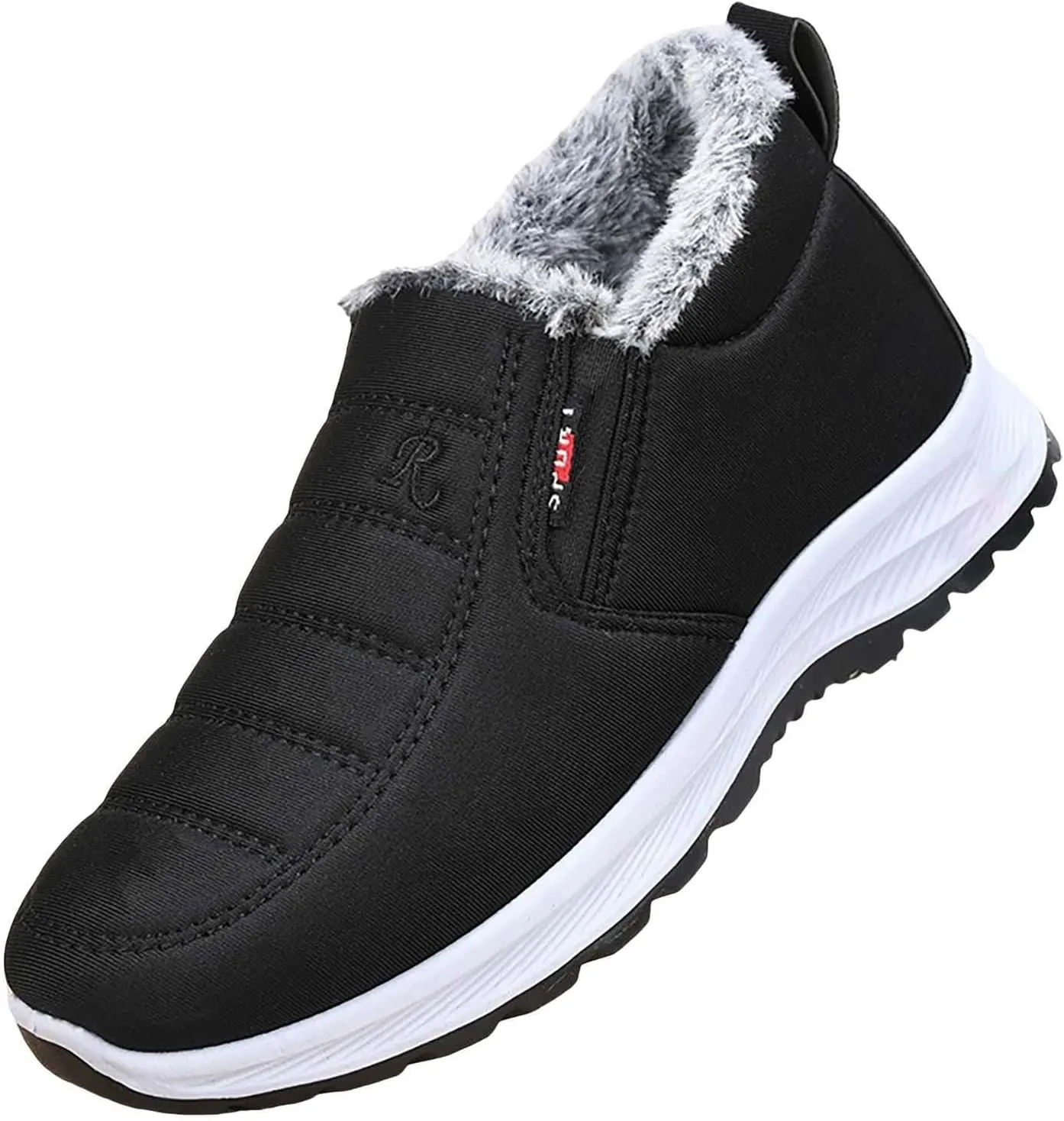 Winter Boots for Women Waterproof Snow Womens Winter Shoes Black Furry Boots for Women Non Slip Work Boots Women Short Winter Boots for Women Low Heel Prime of Day Deals Today 2024