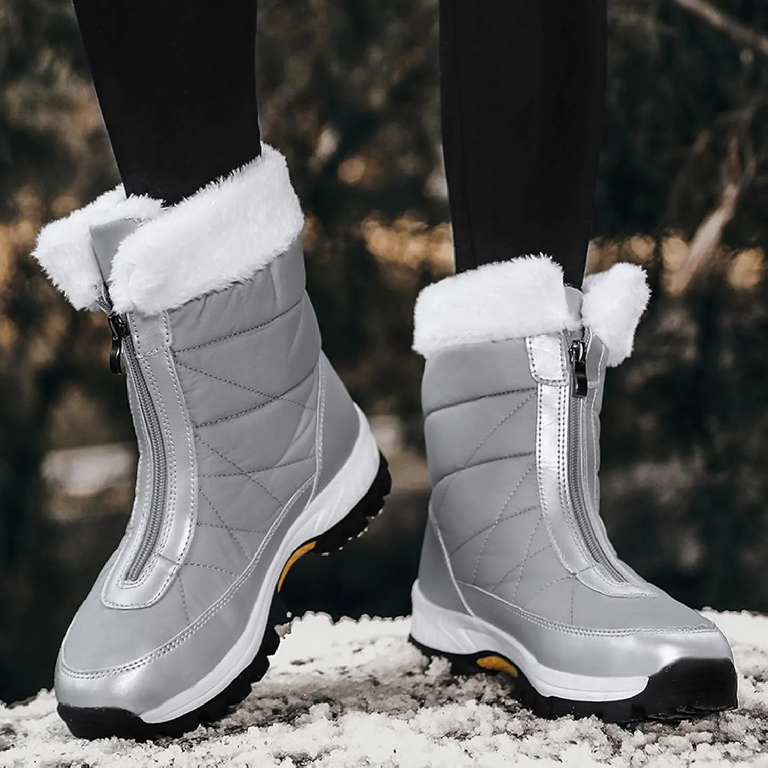 Women Snow Boots Winter Shoes 7w Womens Winter Boots Size 12 Wide Calf Womens Snow Boots Wide Leg Winter Boots Women Size 11w Womens Warm Winter Boots Wide