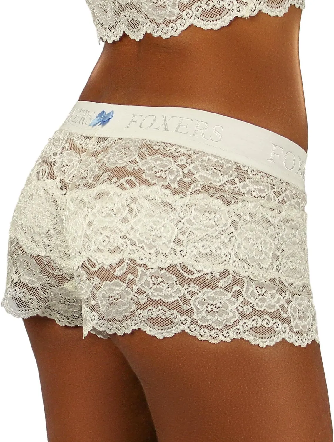 Women's Boxer Briefs Lace Underwear Flat Waistband | Sexy Lace Panties