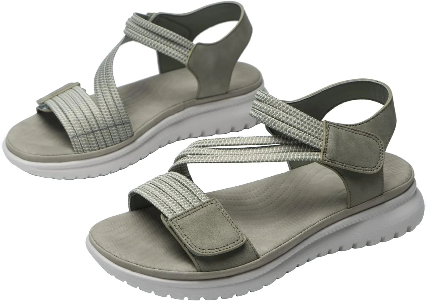 Womens Comfortable Lightweight Outdoor Sport Walking Sandals 2024 Casual Arch Support Sandals Summer Athletic Hiking Sandals Beach Shoes Fashion Non-slip Sandals Water Shoes