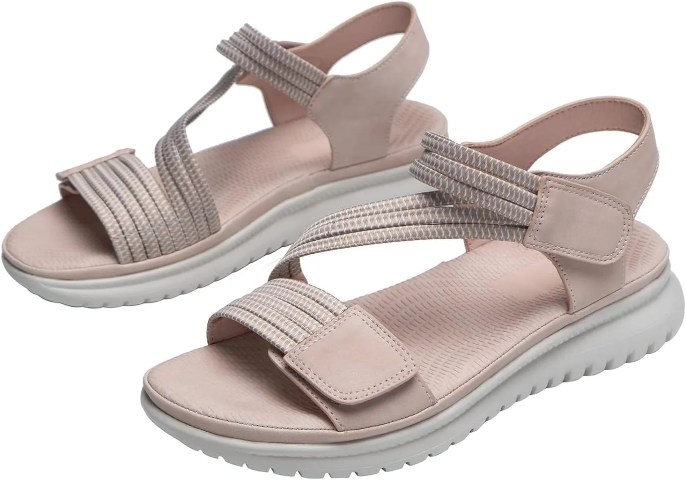 Womens Comfortable Lightweight Outdoor Sport Walking Sandals 2024 Casual Arch Support Sandals Summer Athletic Hiking Sandals Beach Shoes Fashion Non-slip Sandals Water Shoes