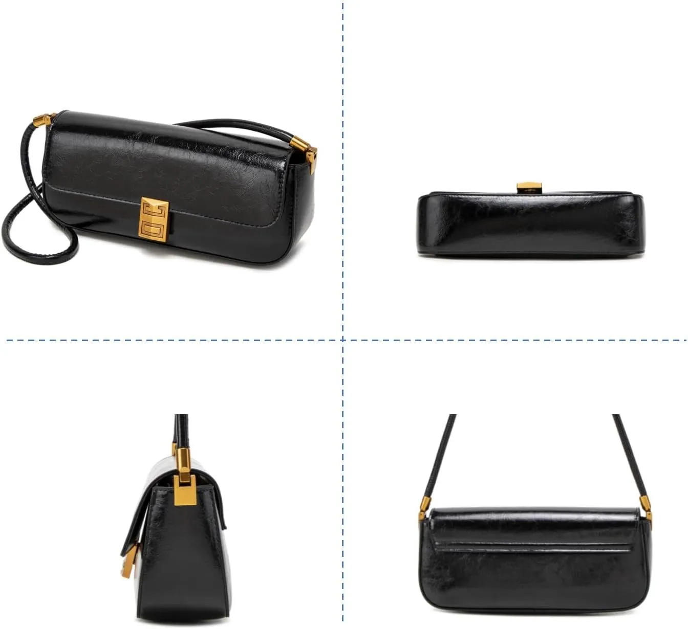 Womens Shoulder Bag, Retro Burgundy Handbag, Small Clutch Purse Spring Bags for Women 2025