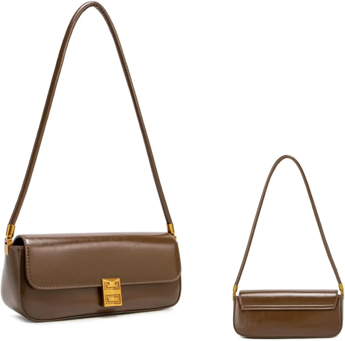 Womens Shoulder Bag, Retro Burgundy Handbag, Small Clutch Purse Spring Bags for Women 2025