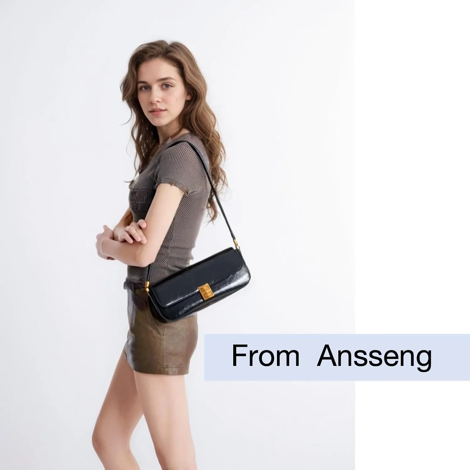 Womens Shoulder Bag, Retro Burgundy Handbag, Small Clutch Purse Spring Bags for Women 2025