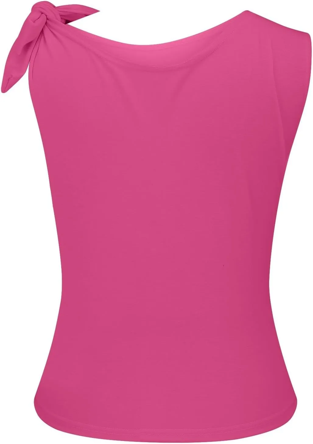 Womens Summer Y2K Tank Tops Casual Side Shoulder Knot Cap Sleeve Tie Side Undershirt Lightweight Work Blouse Shirt Top