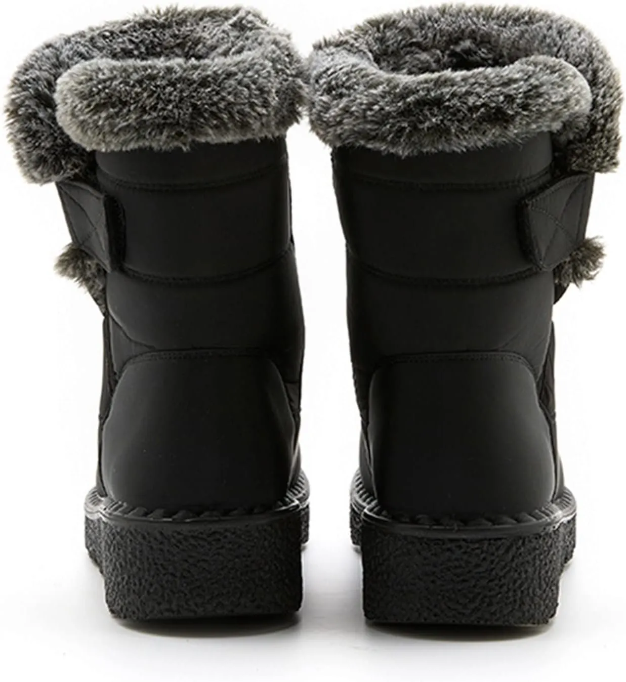 Women's Wide Width Tall Snow Boots Wide Foot Snow Boot for Women Slip on Boots for Women Ankle Booties Winter Womens Size 11 Wide Waterproof Boots Cute Waterproof Black Womens Boots