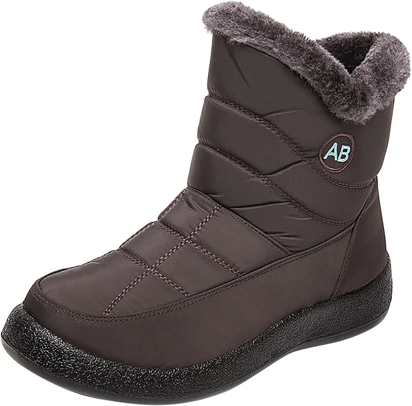 Womens Winter Snow Boots Waterproof Black Ankle Snow Boots for Women Snow Boots Womens Slip on Womens Tall Rubber Boots Waterproof Womens Winter Ankle Boots Wide