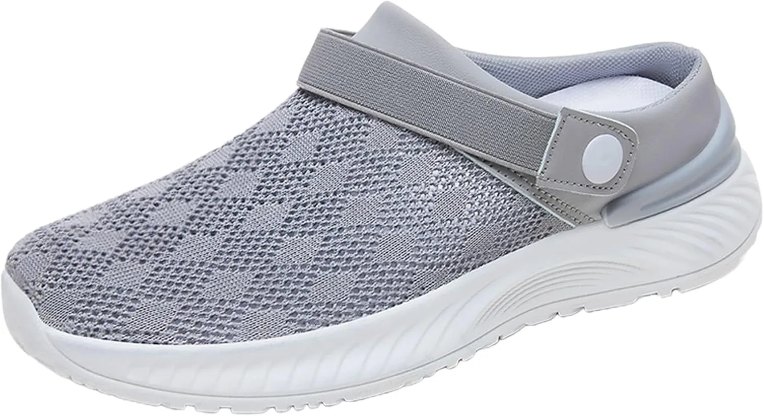 Women's Woven Orthopedic Breathable Shoes Go Walking Slip on Diabetic Foam Shoes Hands Free Slip in Sneakers Arch Support