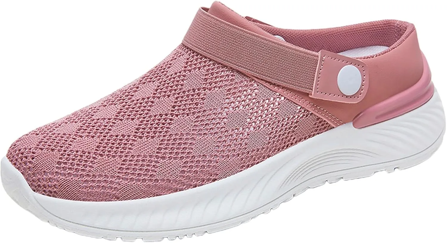 Women's Woven Orthopedic Breathable Shoes Go Walking Slip on Diabetic Foam Shoes Hands Free Slip in Sneakers Arch Support