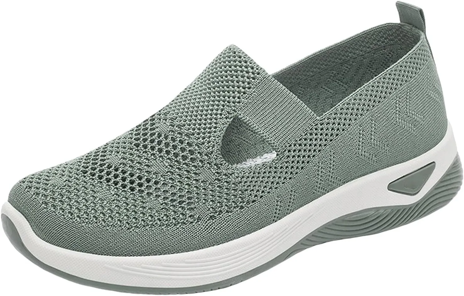 Women's Woven Orthopedic Breathable Soft Shoes in Sneakers Arch Support, Diabetes Foam Shoes Walking Anti-Skid Sports Shoes
